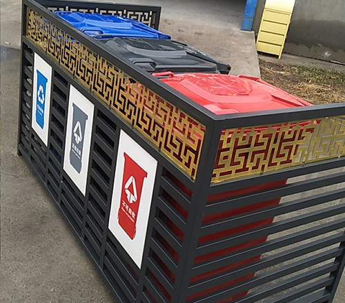垃圾桶护栏