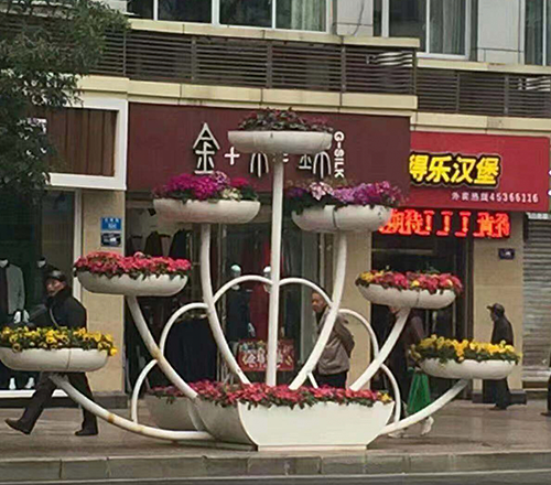 兴安盟道路造型花箱