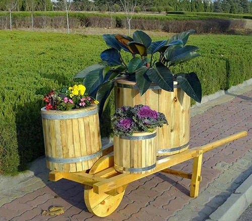 木质造型花箱